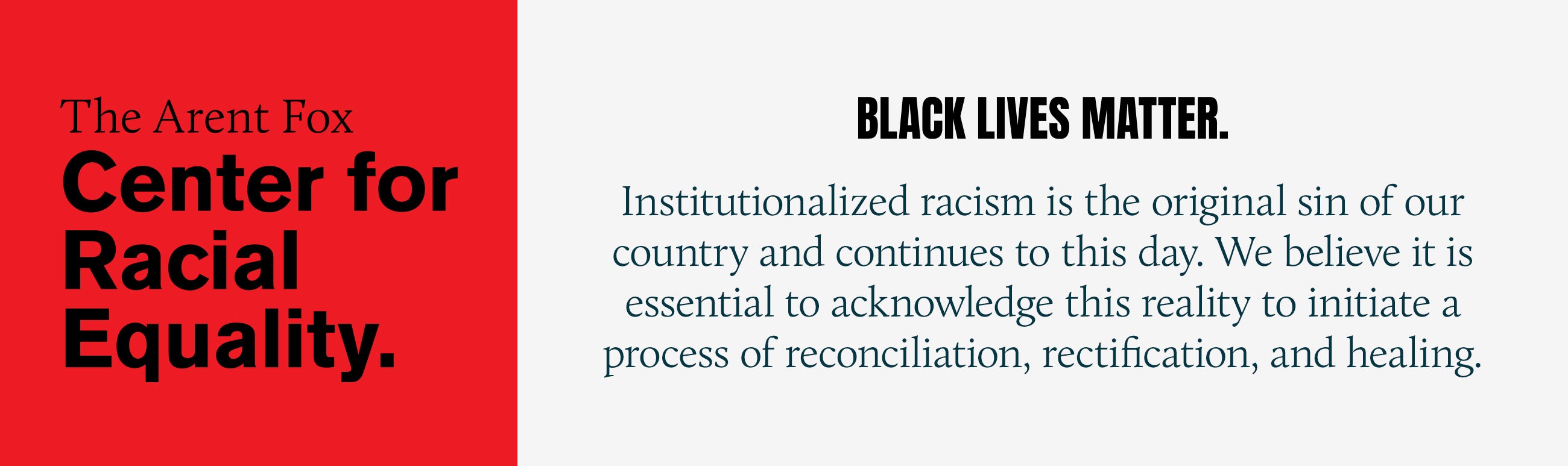 Black Lives Matter.