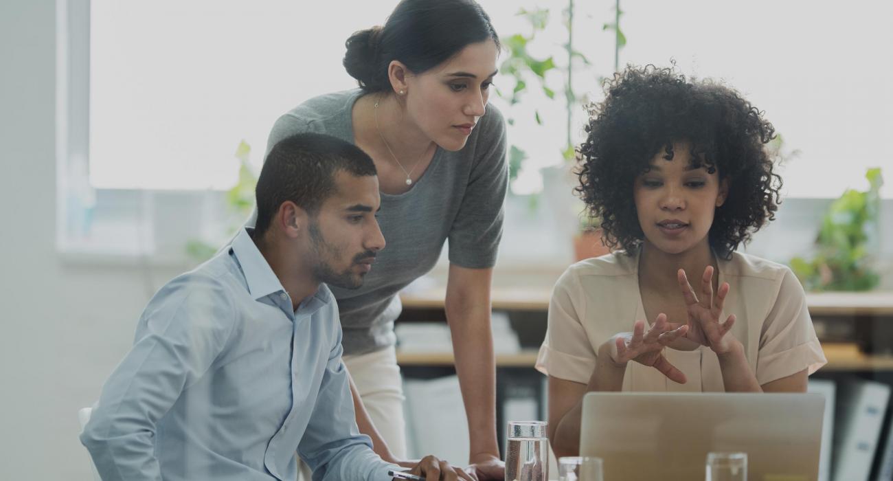 Diverse colleagues in a meeting