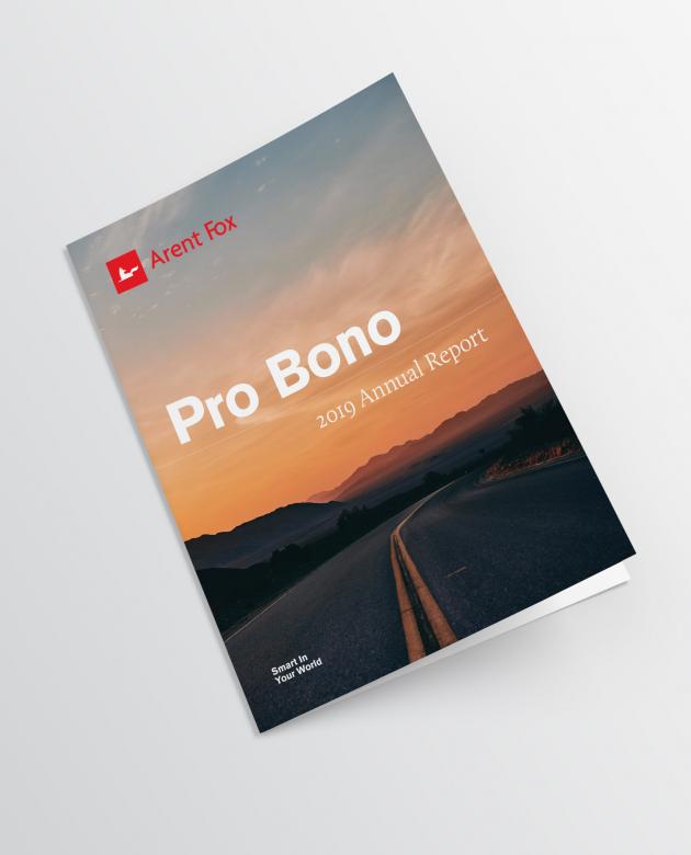 Cover of 2019 Pro Bono Report